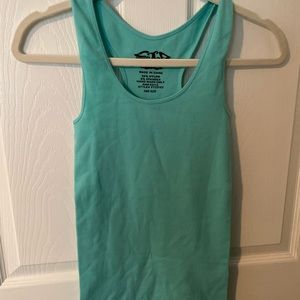 Lipstick Teal Tank Top